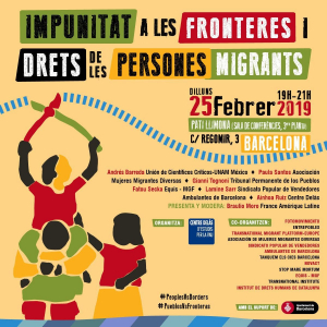 Barcelona: Impunitat a les fronteres i drets de les persones migrants @ Centre Cívic Pati Llimona