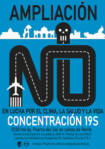 Concentraciones: No a la ampliación del auropuerto